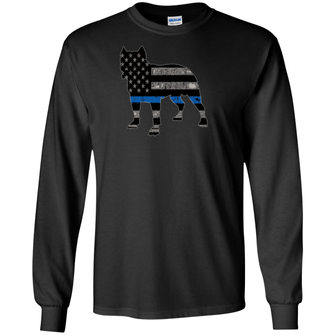 American Flag Pitbull T-Shirt