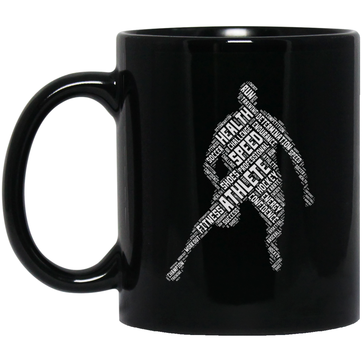 Athlete Gym Fitness Sports T-shirt Word Cloud