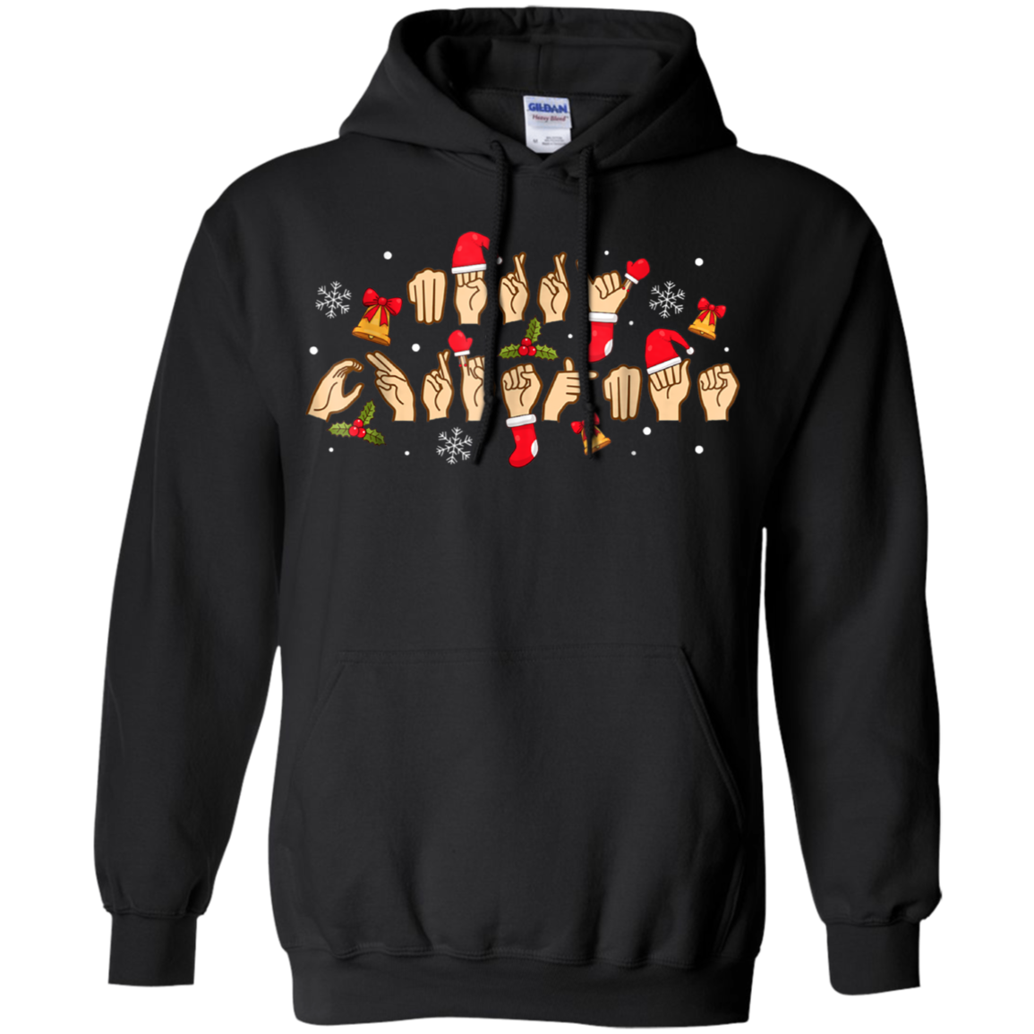 American Sign Language Christmas T-shirt For Deaf