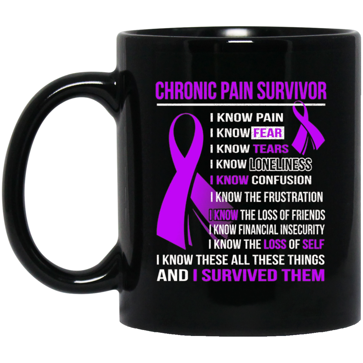 CHRONIC PAIN Survivor i know pain, tears t-shirt