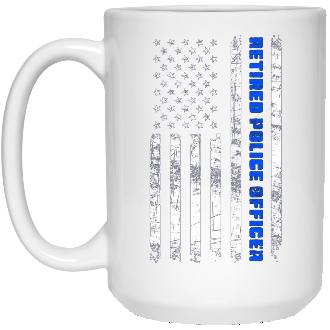 American Flag Retired Police Officer Shirt