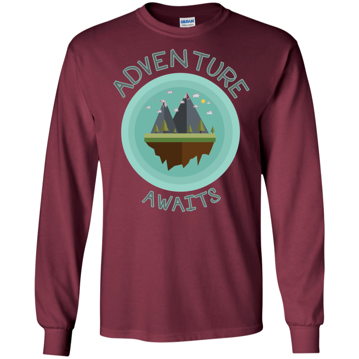 Adventure Awaits Shirt Hiking Travel Mountain Tee Camping