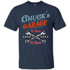 Image of Chuck's Garage funny long sleeve tee shirt