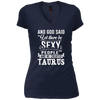 Image of and god said taurus is sexy t-shirt