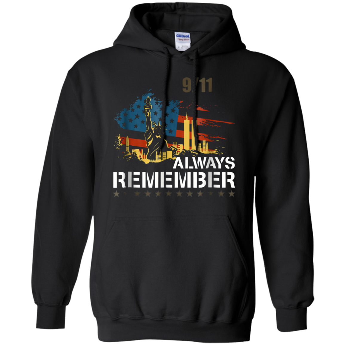 Always Remember 9/11 Patriot Day Memorial Tshirt