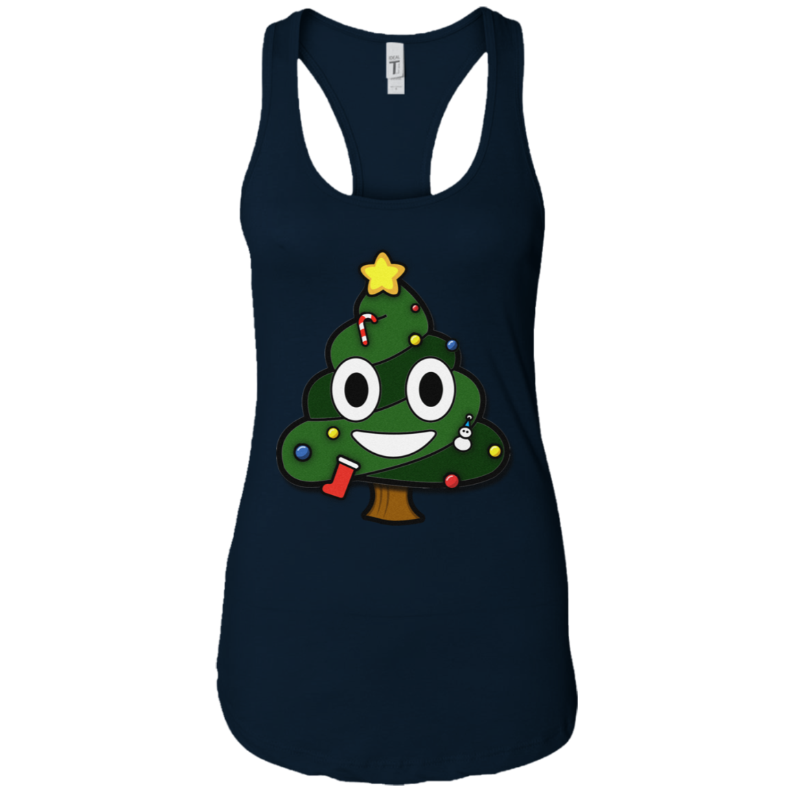 Christmas Tree Poop Emoticon Funny Christmas Shirt