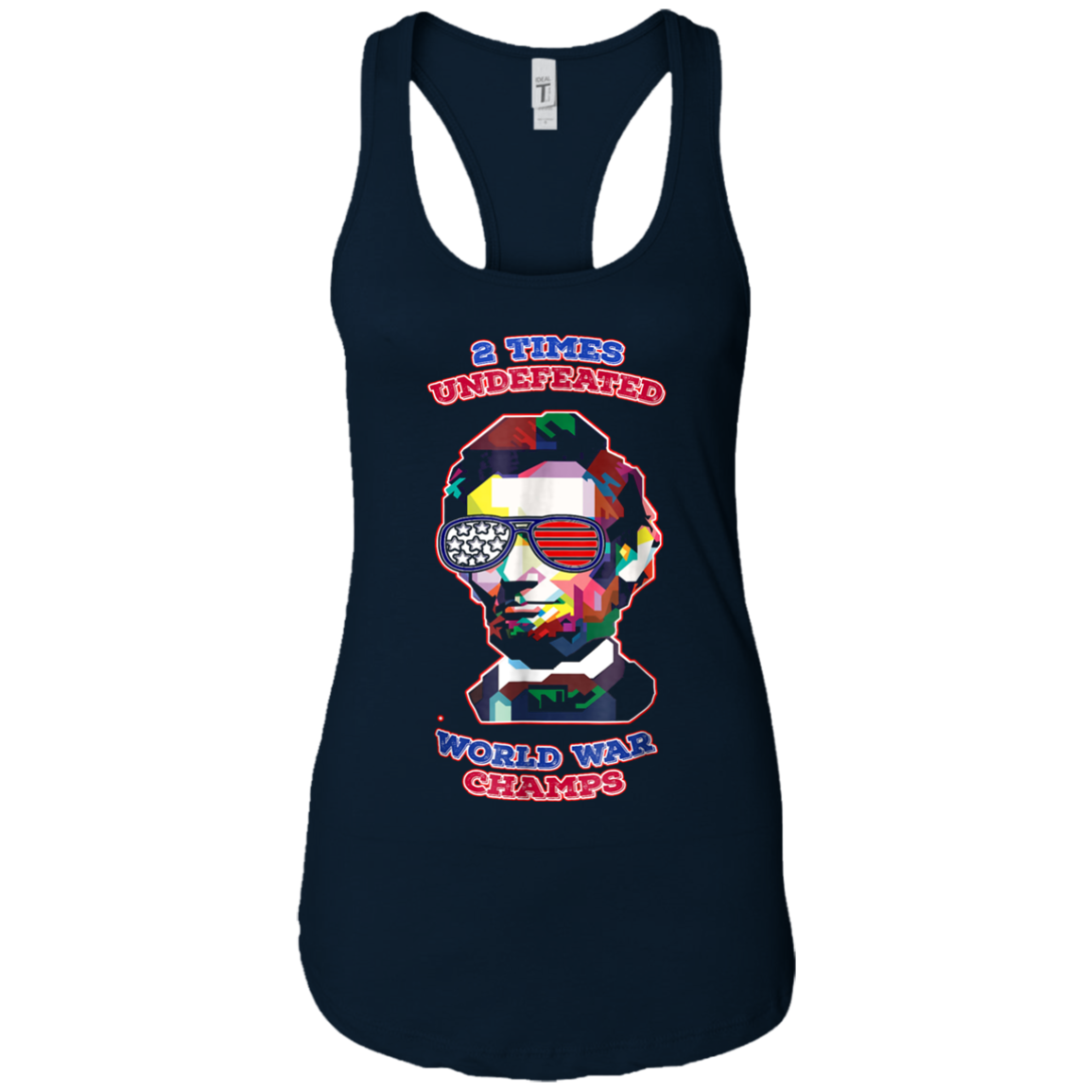 Abe Lincoln USA Flag Sunglasses, 4th Of July Vintage retro T