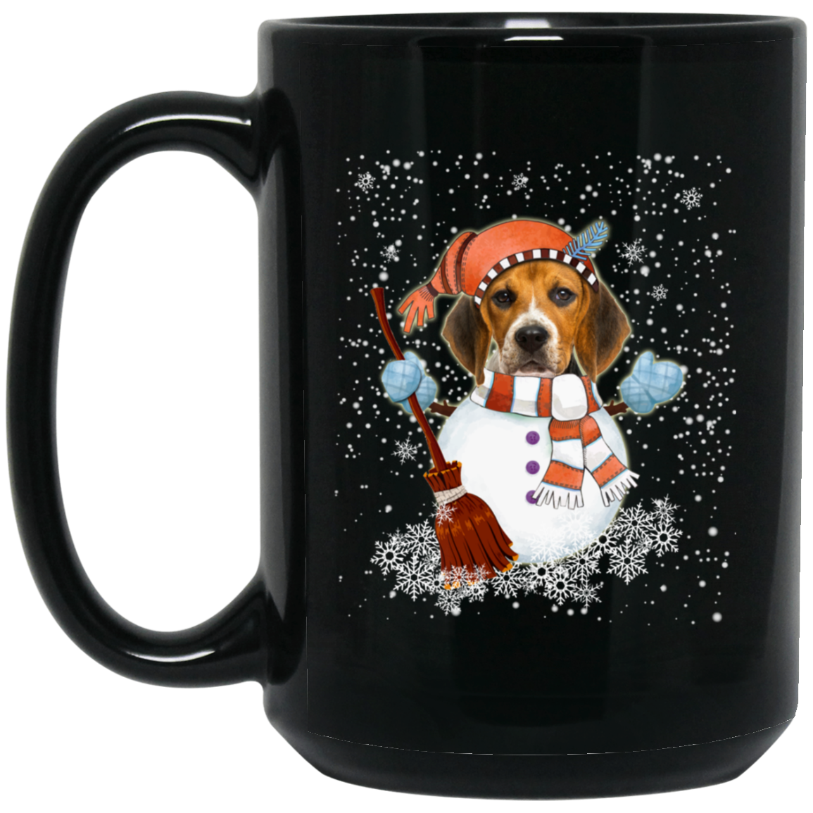 Christmas Snowman Beagle Funny T-shirt