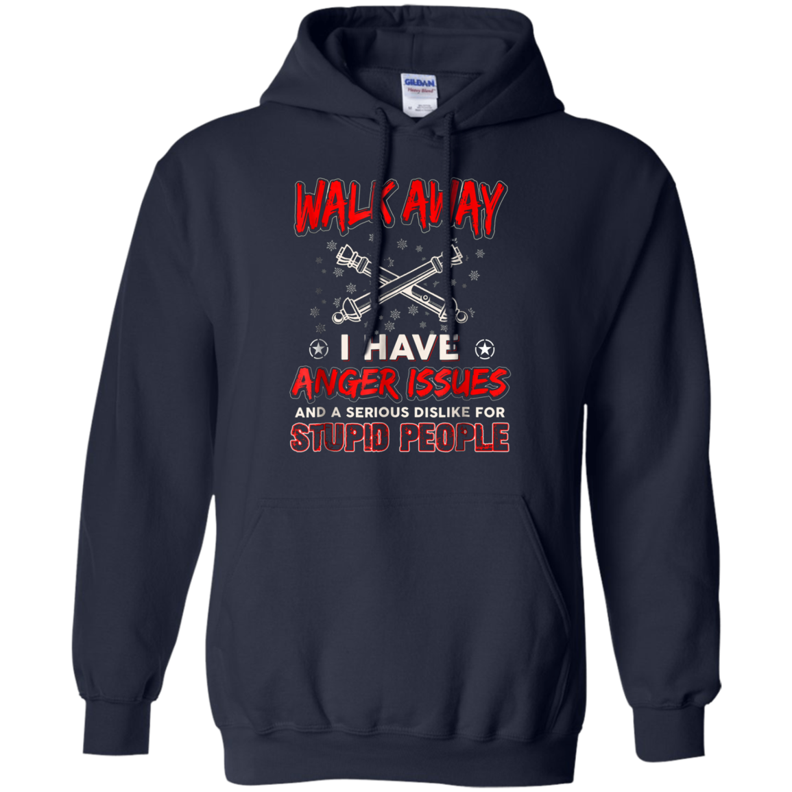 Artilleryman T-shirt , Walk Away I Have Anger Issues Aand A