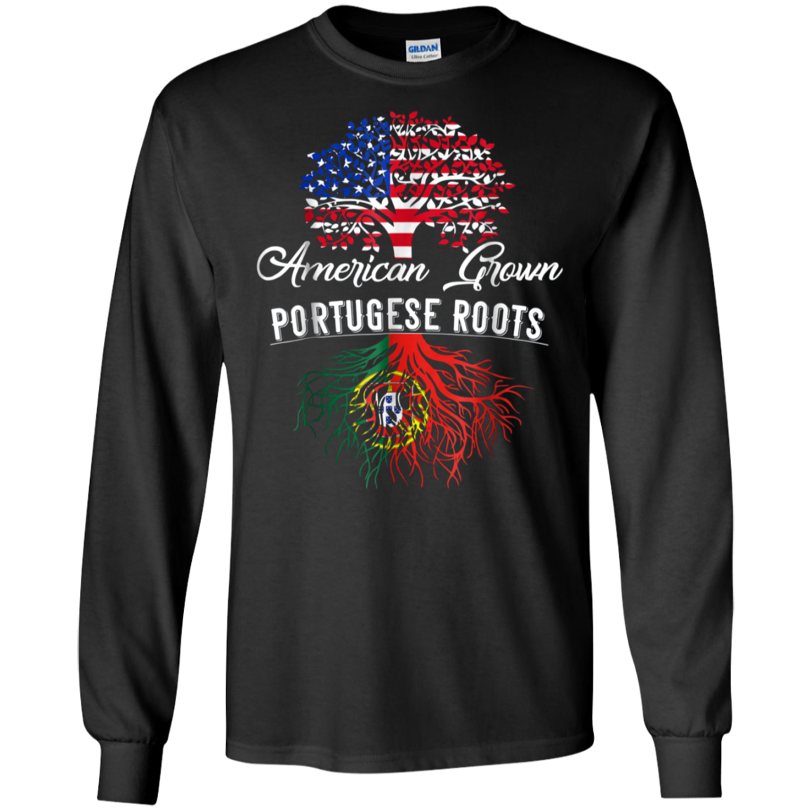 American Grown Portugese Roots T-Shirt Men Women Kids