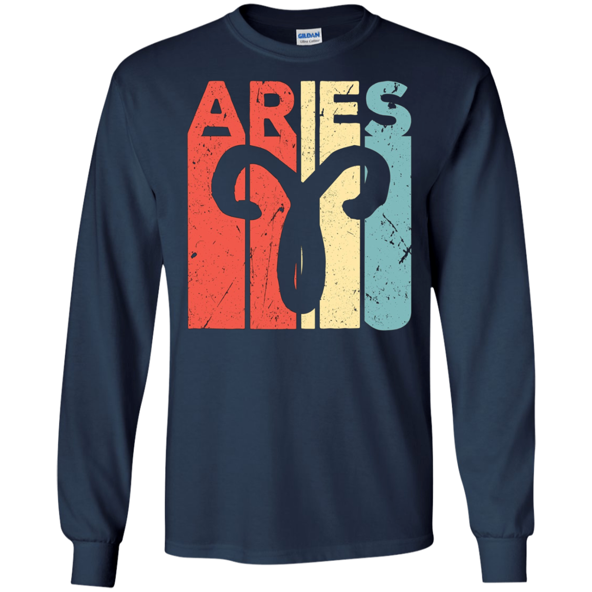 Aries Zodiac Star Sign Vintage Unisex Standard T Shirt