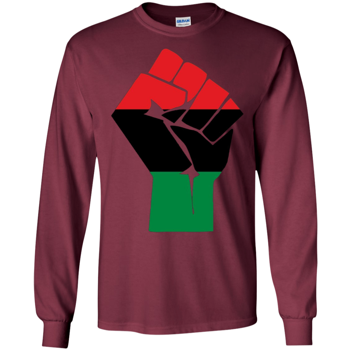 Afro-American Fist salute Shirt African Heritage Symbol Tee