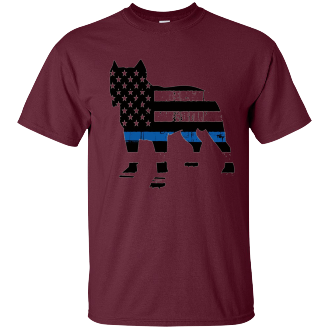 American Flag Pitbull T-Shirt