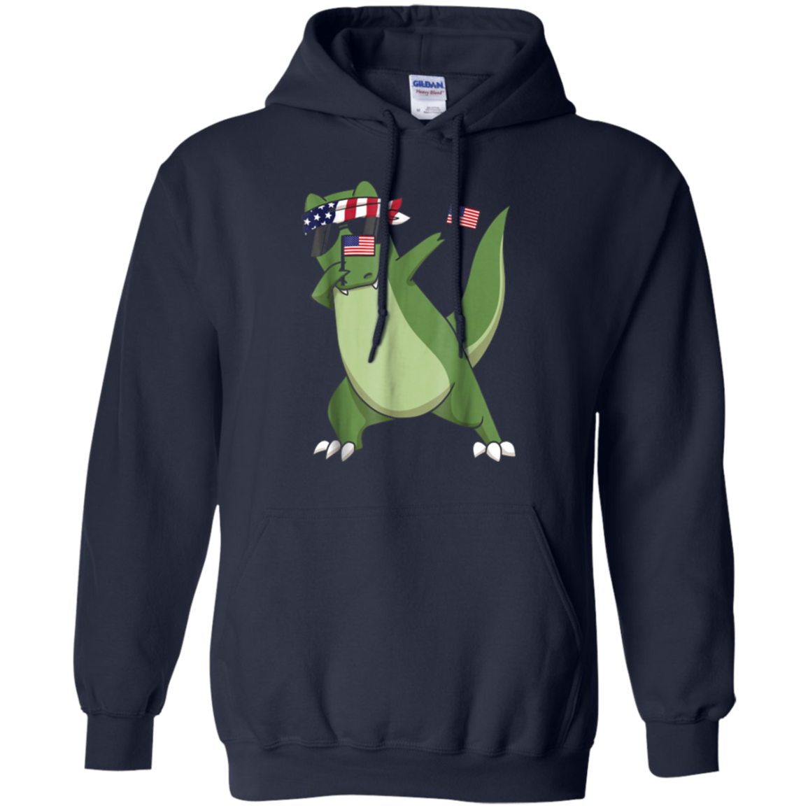 American Pride T-Rex Dinosaur USA Dabbing Funny T Shirt