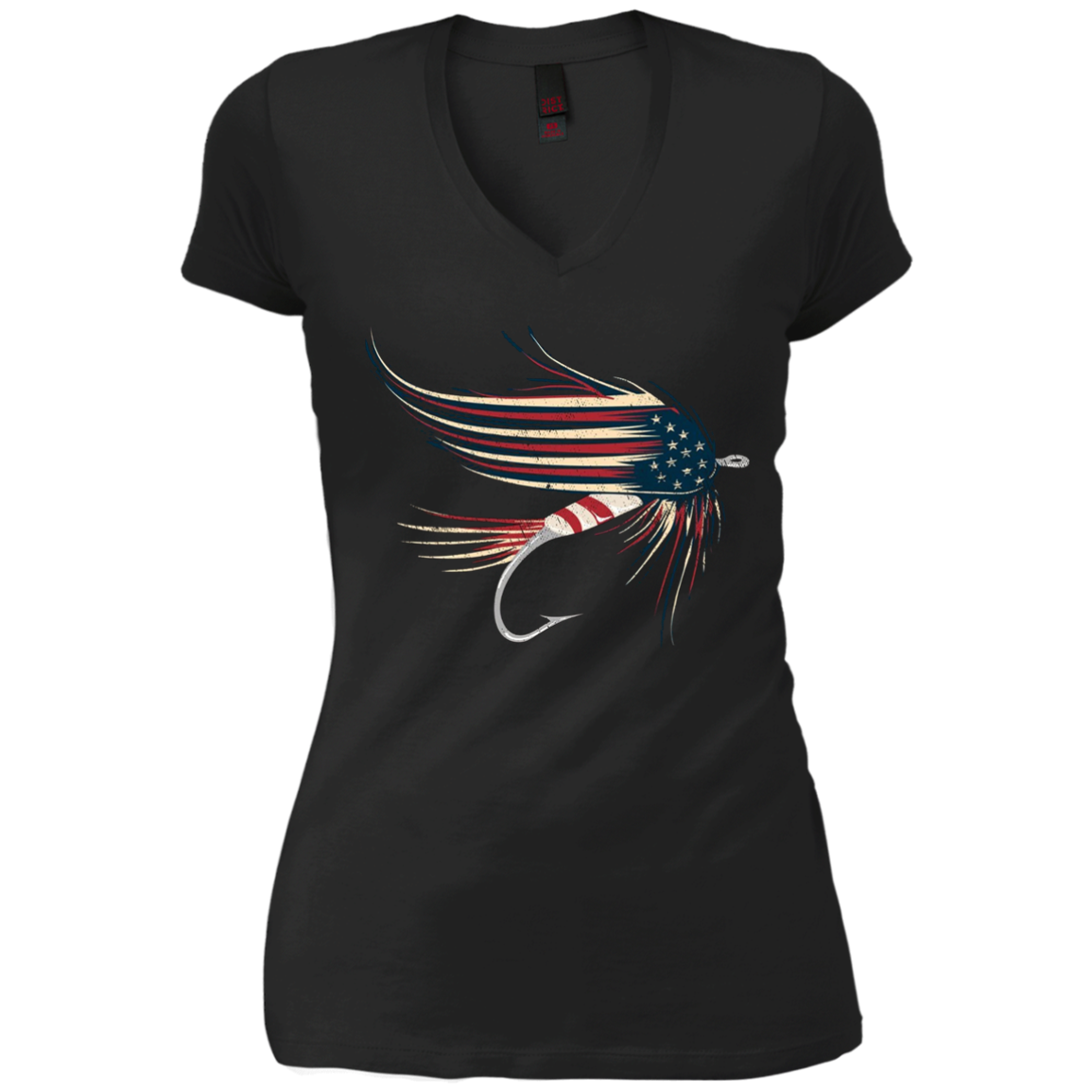 American Flag Salmon Fly T-Shirt