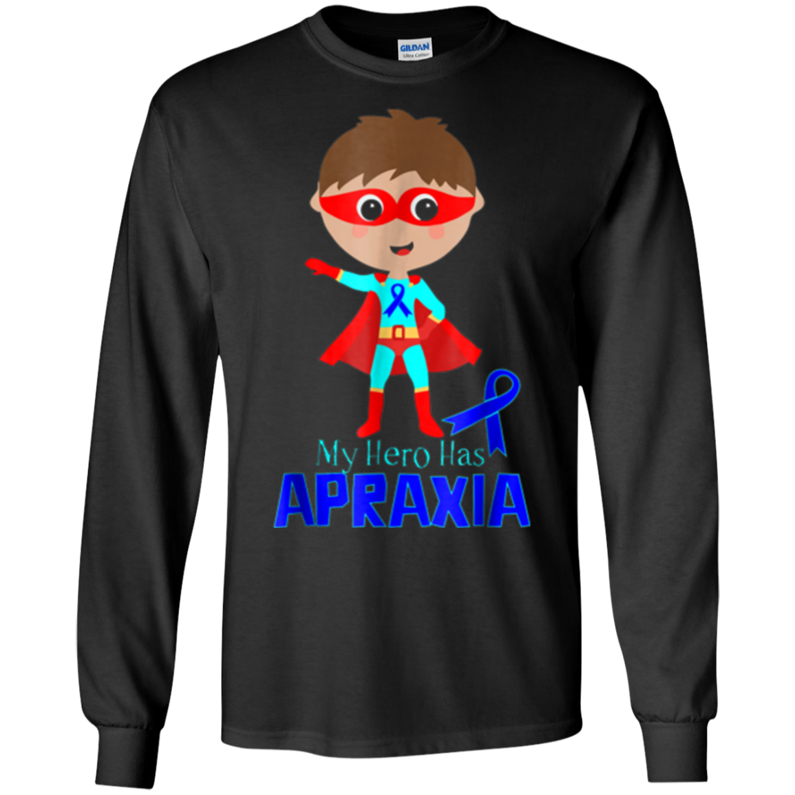 Apraxia Awareness T-shirt Blue Ribbon Apraxia Shirt