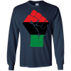 Image of Afro-American Fist salute Shirt African Heritage Symbol Tee