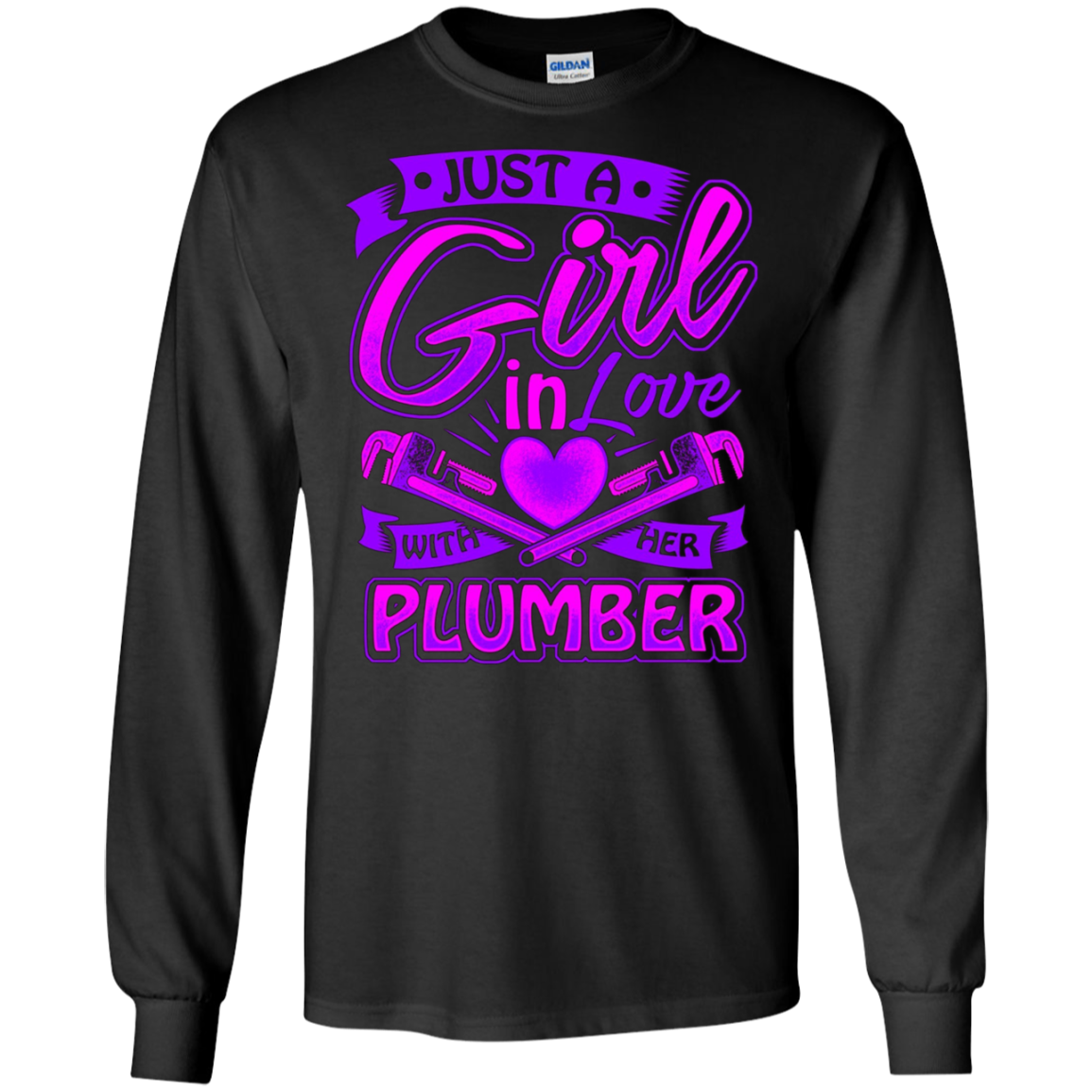 A Girl on love with her Plumber t shirt for Plumbers Wife