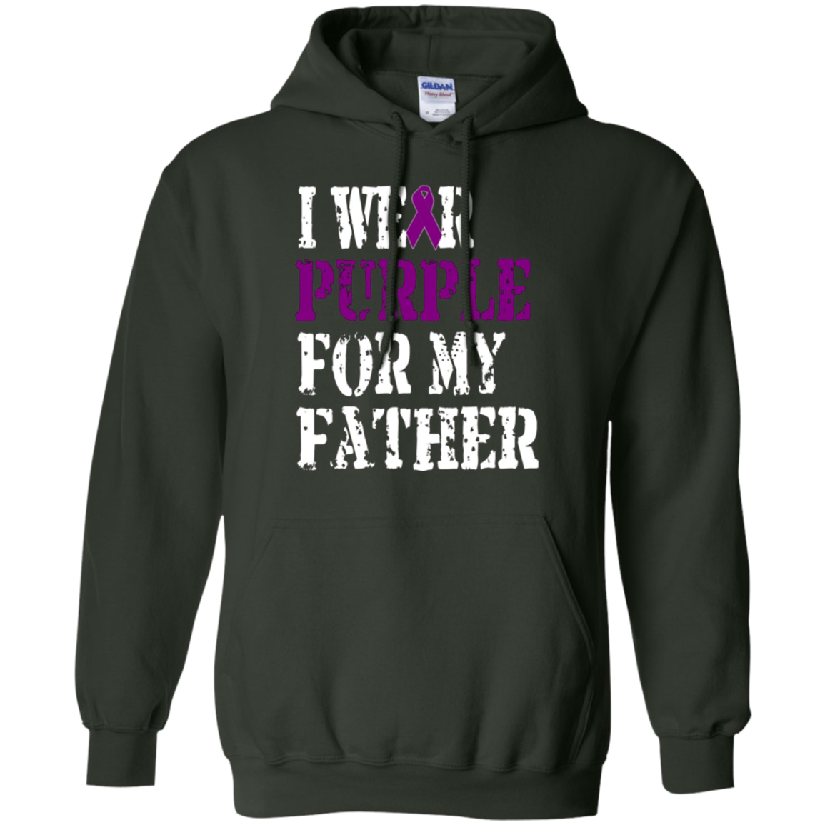 Alzheimer's Awareness T-shirt I Wear Purple For My Father