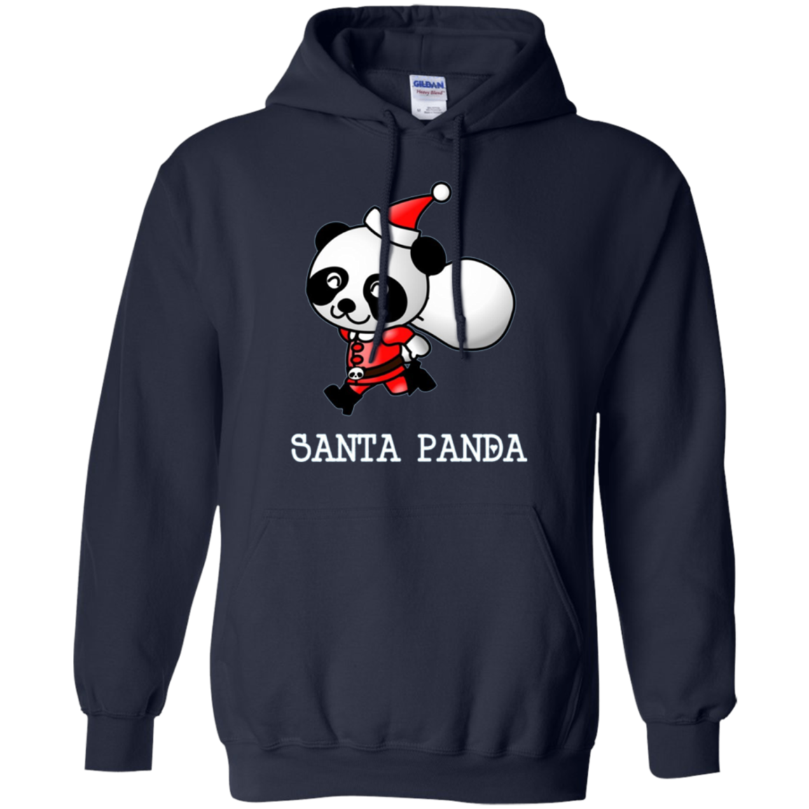 Santa Panda Cute Panda Bear Christmas T-Shirt