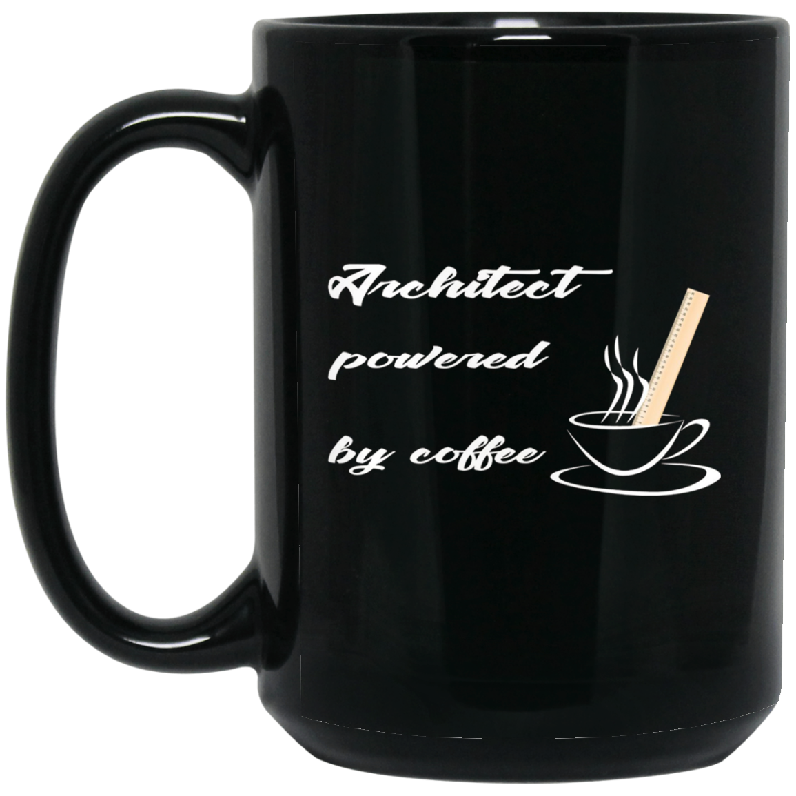 Architect T-shirt - Architect Powered By Coffee - Funny Gift