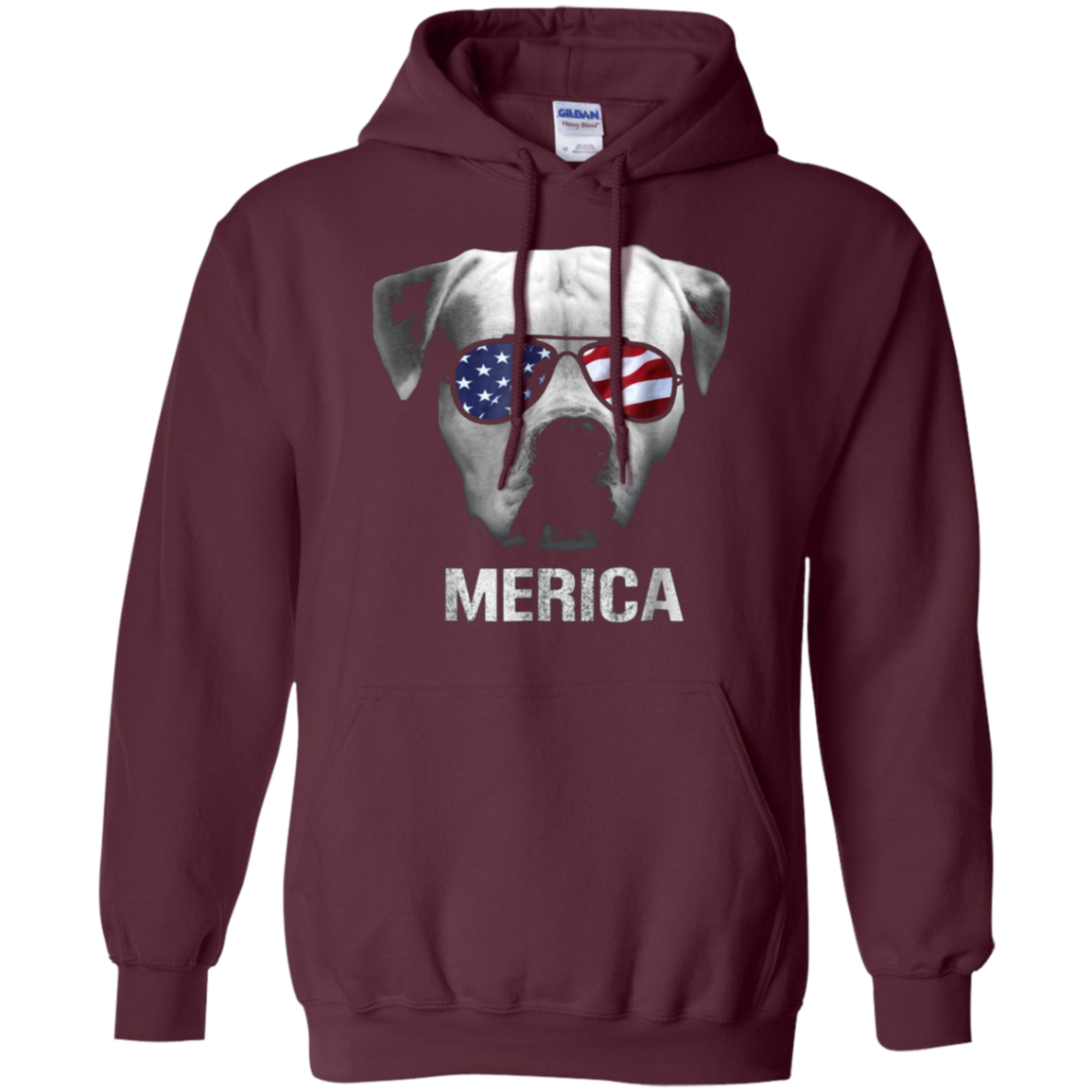 American Bulldog Merica t-shirt - Patriot Patriotic