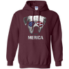 Image of American Bulldog Merica t-shirt - Patriot Patriotic