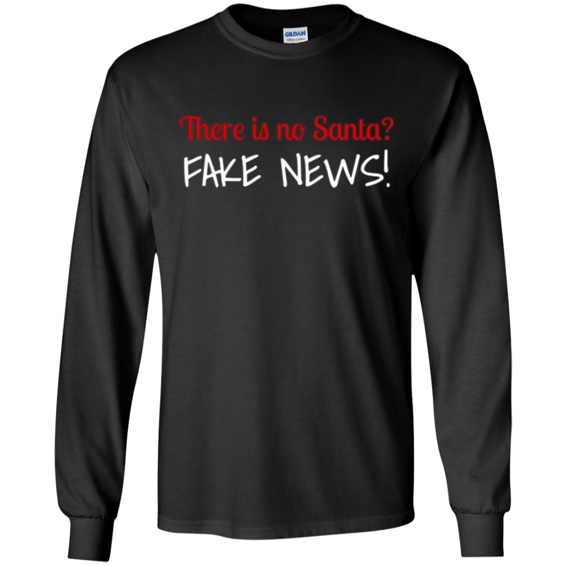Santa Fake News T-Shirt Trump Joke Funny Christmas Gift