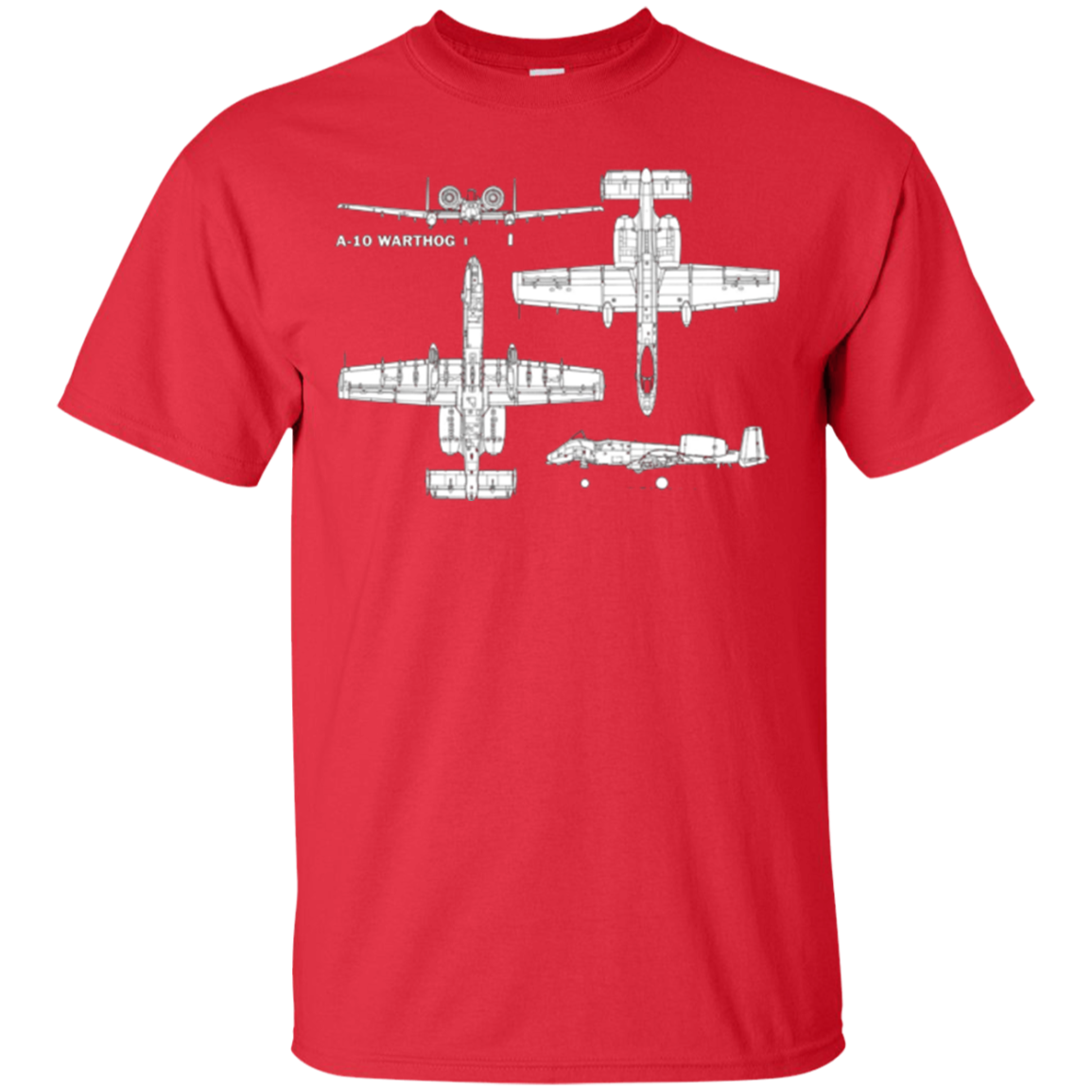 A-10 Warthog Military Aircraft T-Shirt