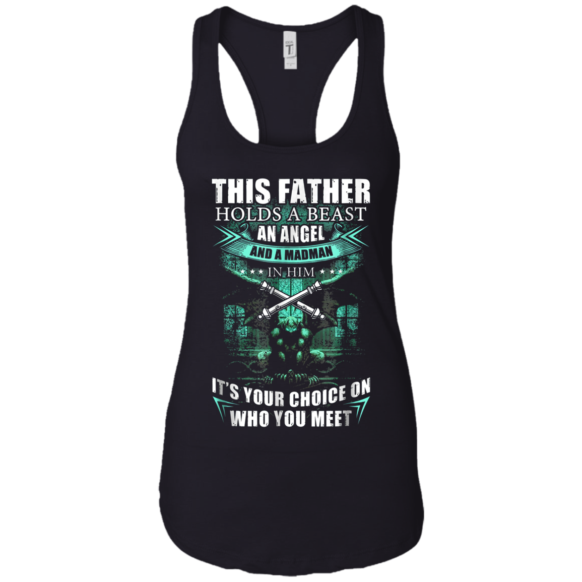 Artilleyman T-shirt , this father holds a beast an angel and