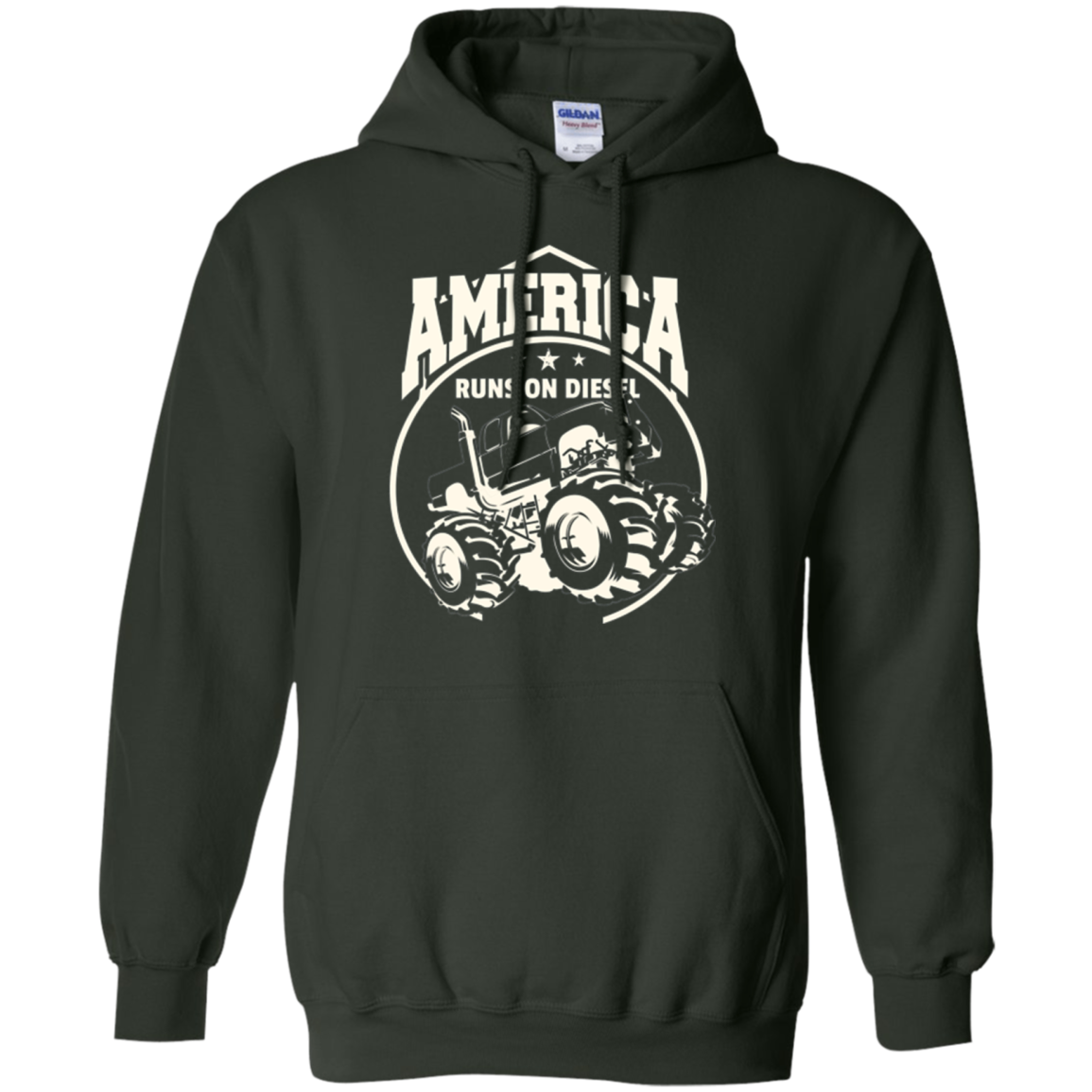 America Runs On Diesel Gear Monster SUV Truck Fans T-Shirt