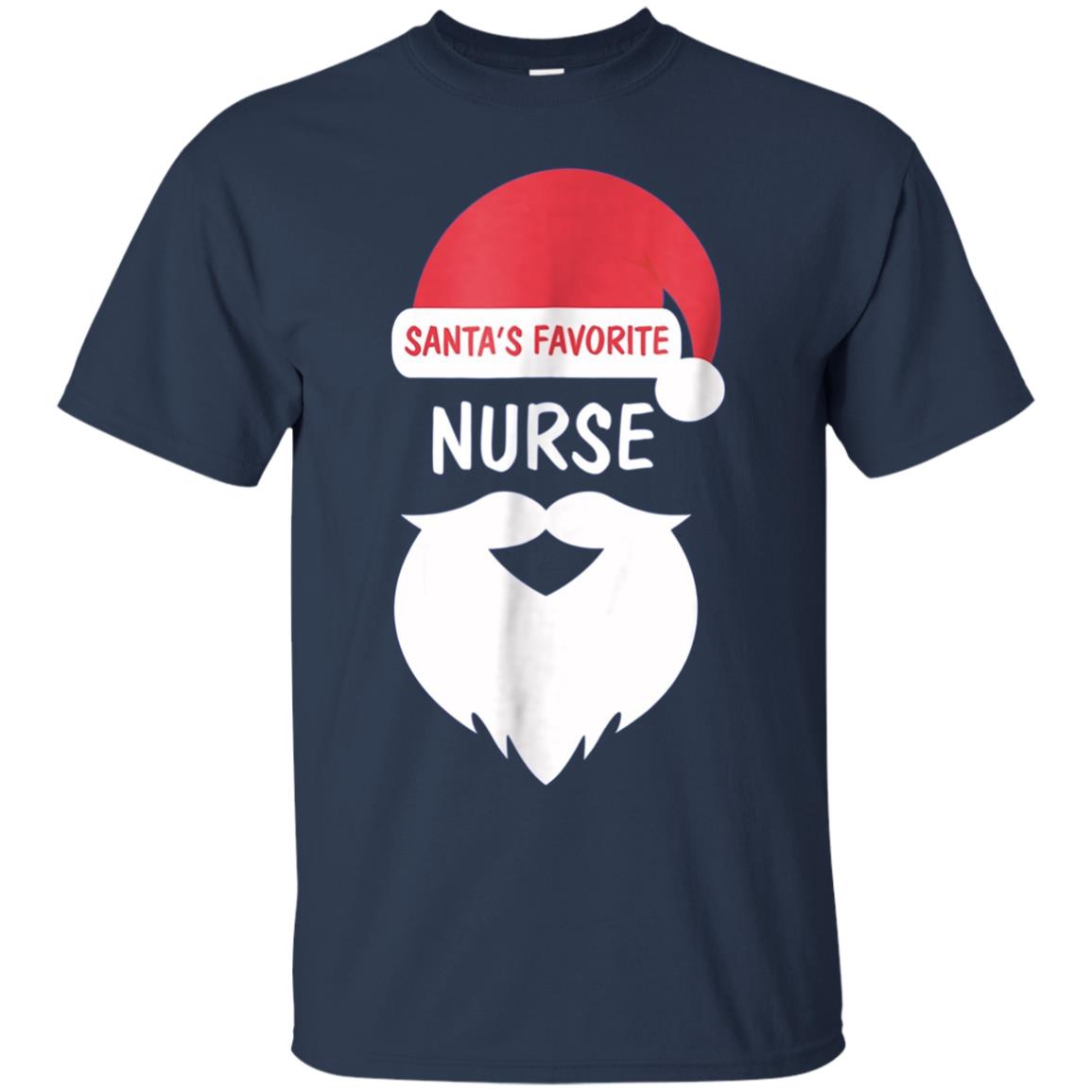 Santa's Favorite Nurse | Funny Christmas Nursing T-Shirt