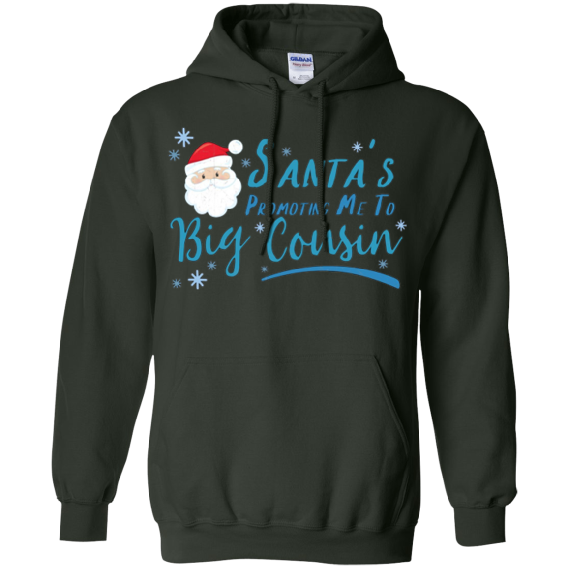 Santa's Promoting Me To Big Cousin Christmas Reveal Xmas Tee