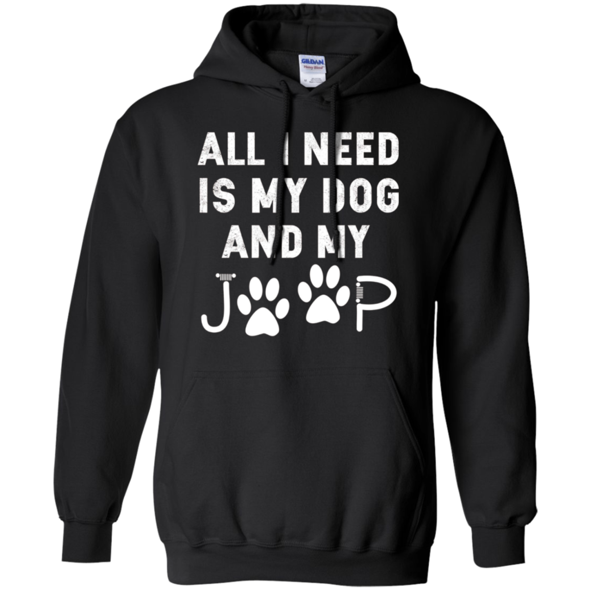 All I need is my dog and my jeep funny dog lover Tee Shirt