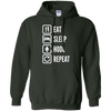 Image of "Eat, Sleep, Hodl, Repeat" Ether T-Shirt