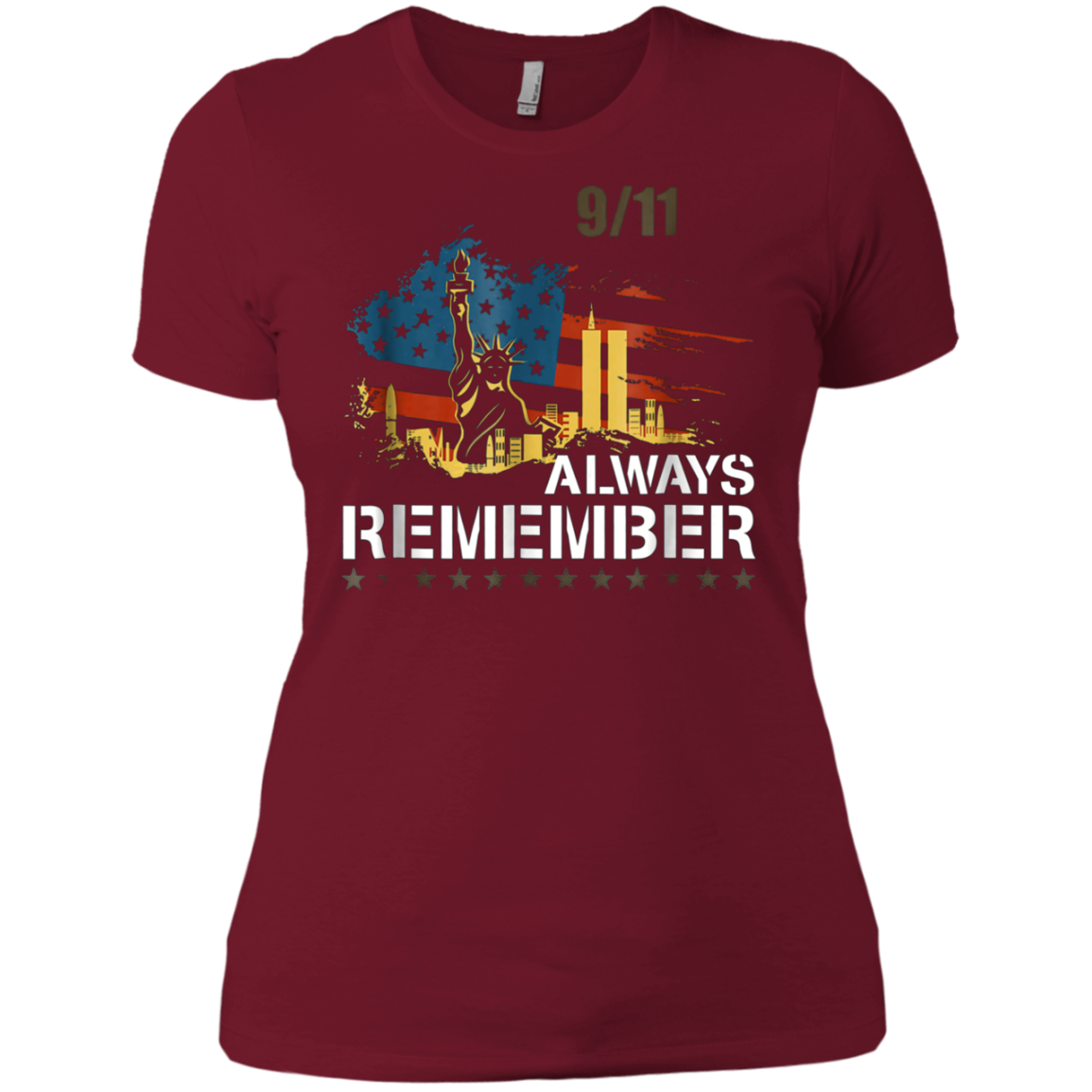 Always Remember 9/11 Patriot Day Memorial Tshirt