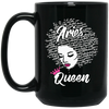 Image of Aries Zodiac Birthday Afro Gift T-Shirt for Black Women