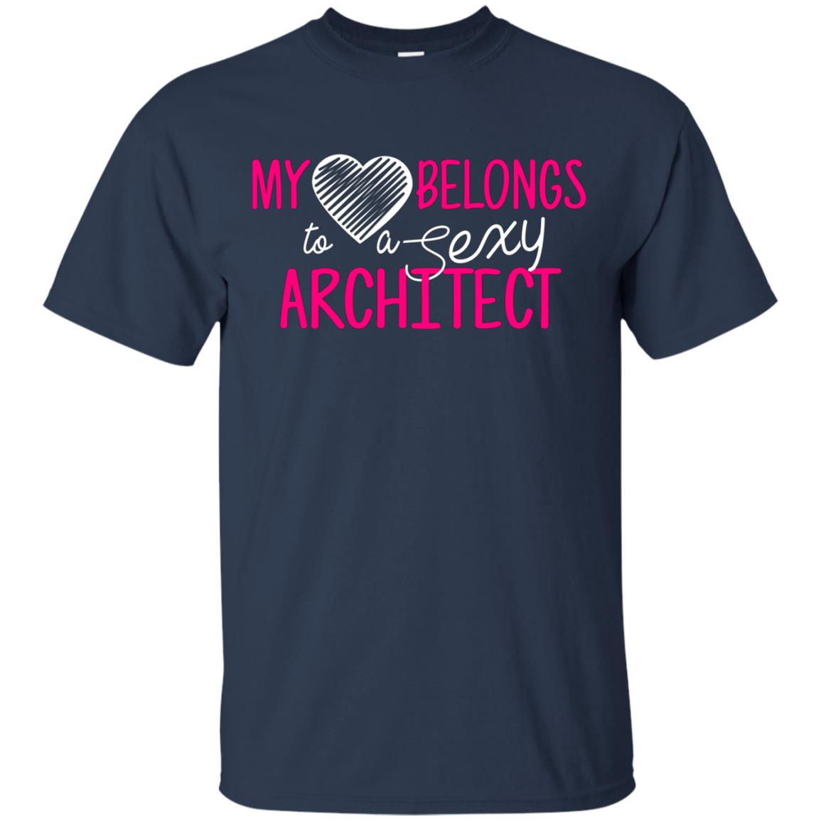 Architect Shirt My Heart Belongs Architects Wife Shirt
