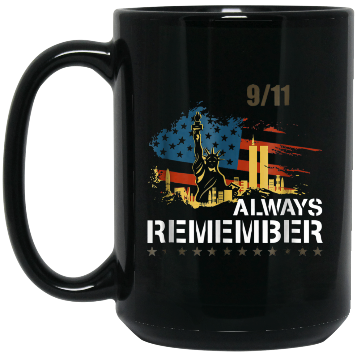 Always Remember 9/11 Patriot Day Memorial Tshirt