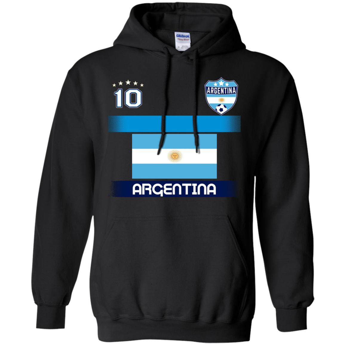 ARGENTINA Football Soccer T-Shirt with national flag