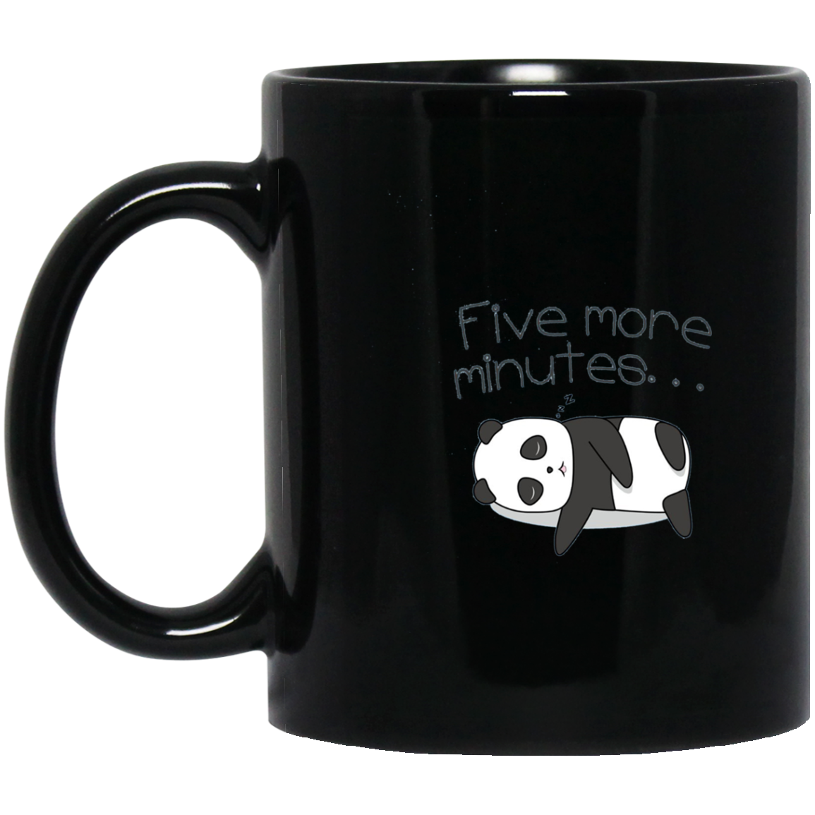 "Five More Minutes" Cute Sleeping Panda Shirt