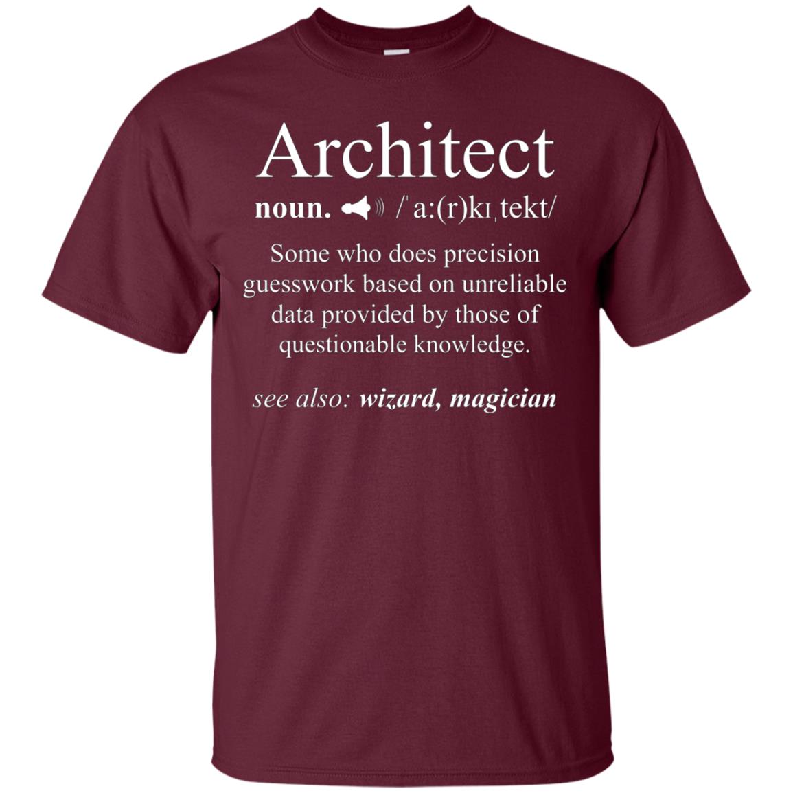 Architect Definition T-Shirt - Funny Cool Architecture Gift