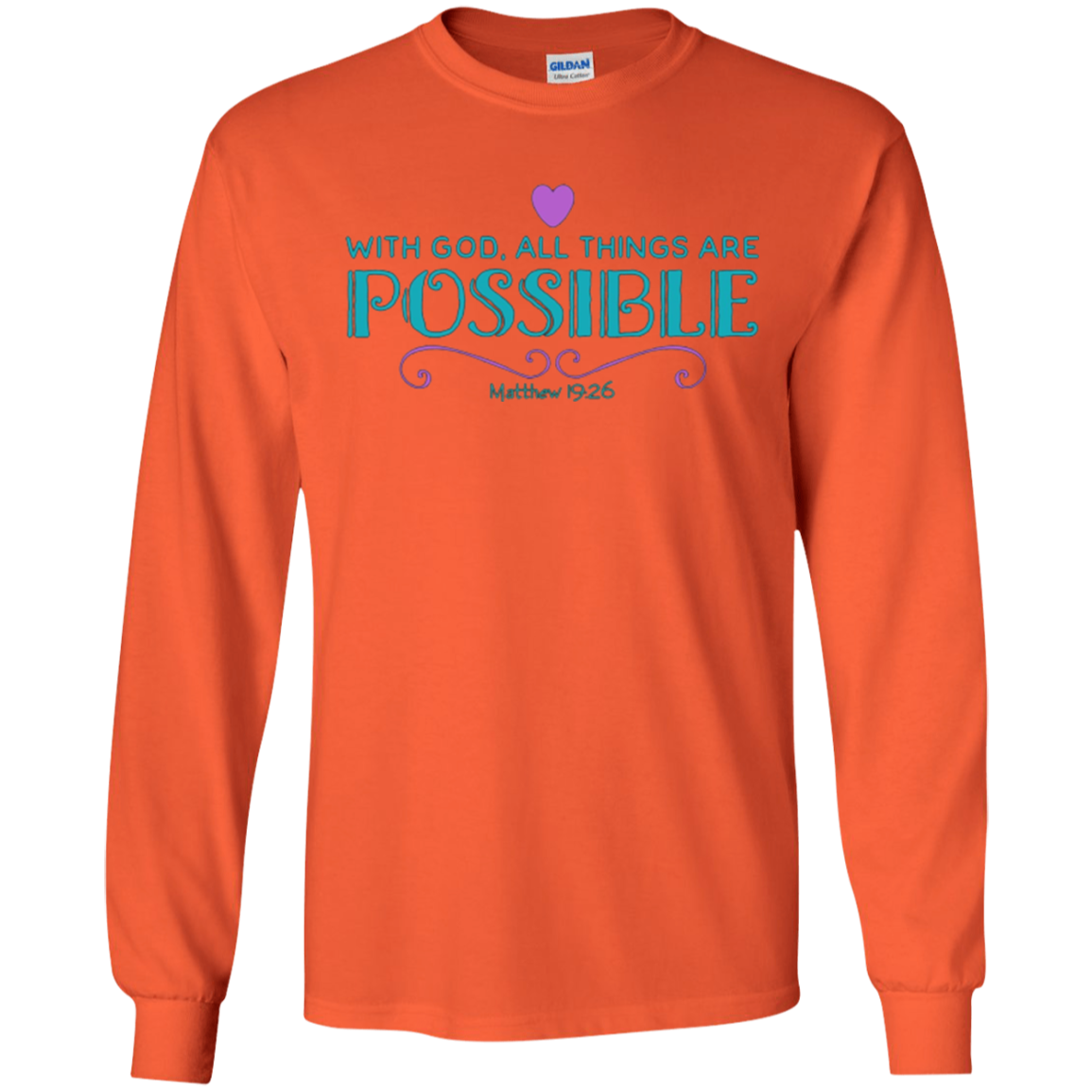 With God All Things Are Possible Bible Verse T-shirt