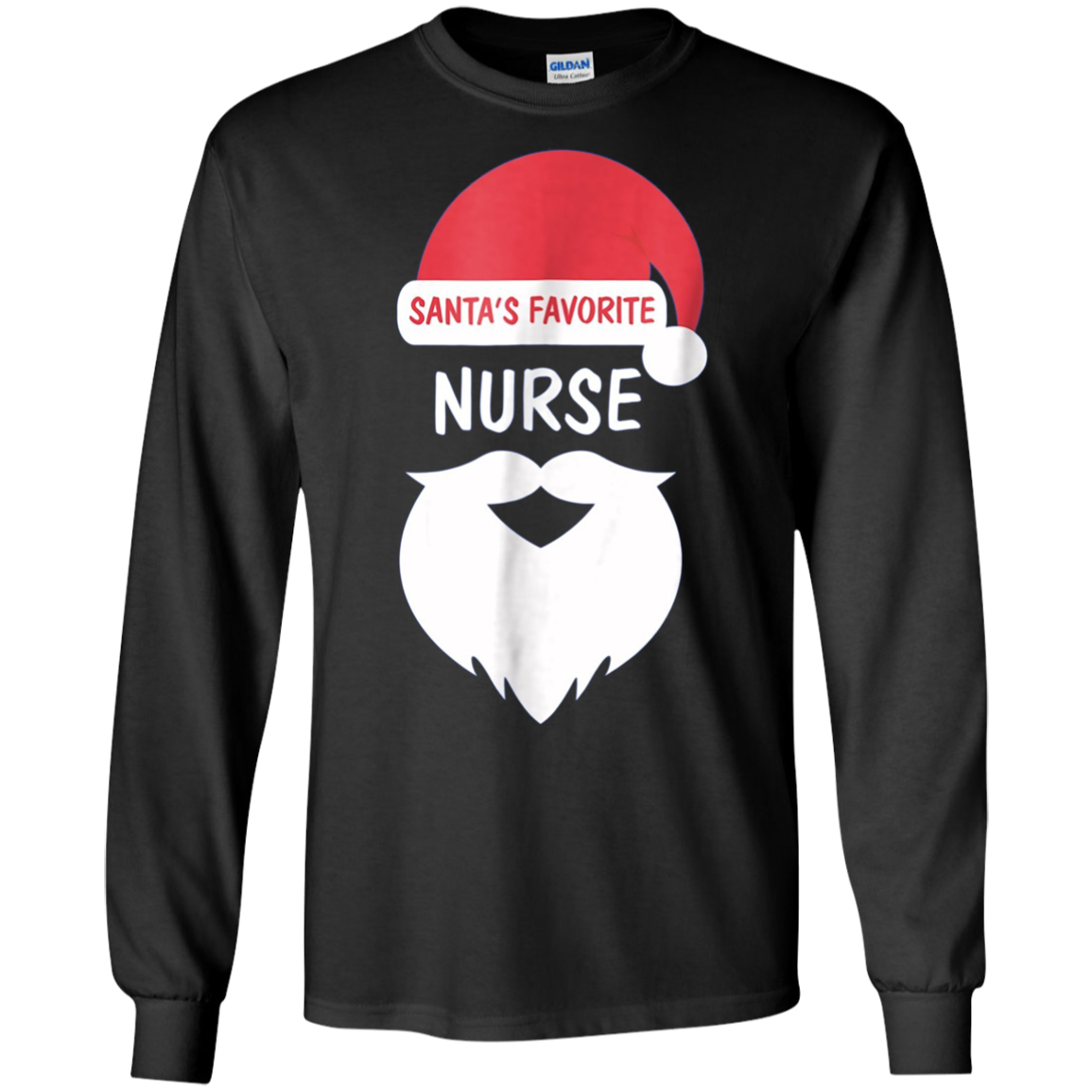 Santa's Favorite Nurse | Funny Christmas Nursing T-Shirt