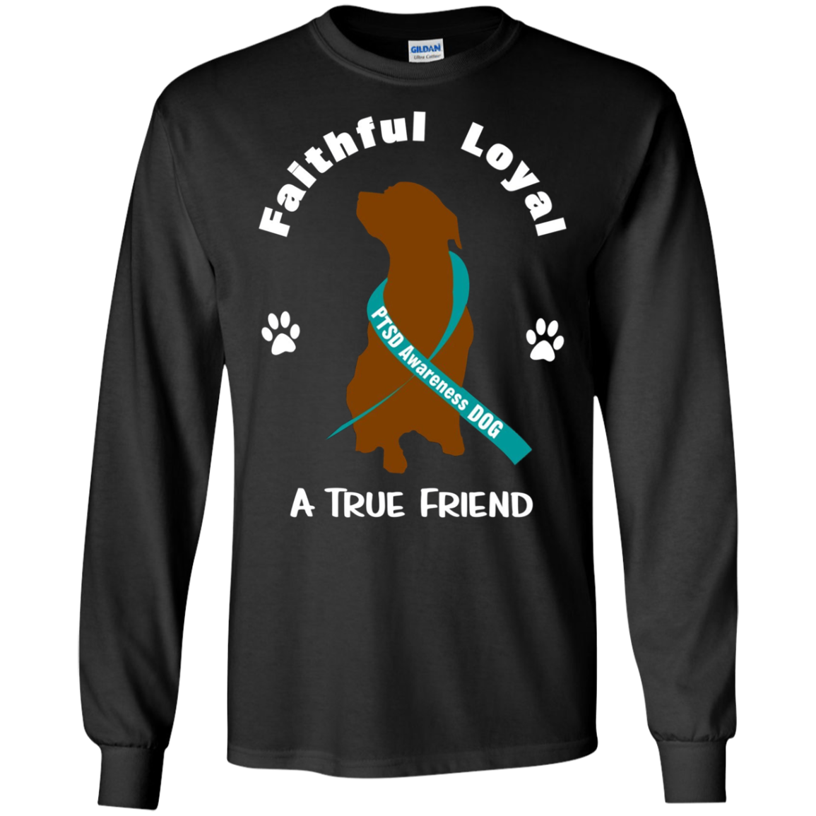 A True Friend PTSD Awareness Support Dog Shirts