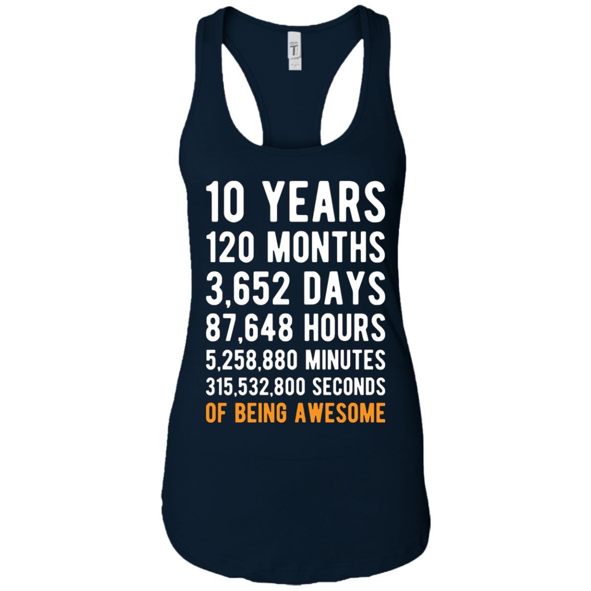 10th Birthday Gift T Shirt 10 Years Old Being Awesome Tee