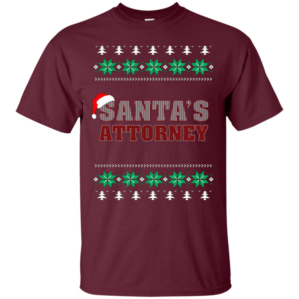 Santa's Attorney TShirt-Funny Ugly Christmas Sweater Tee