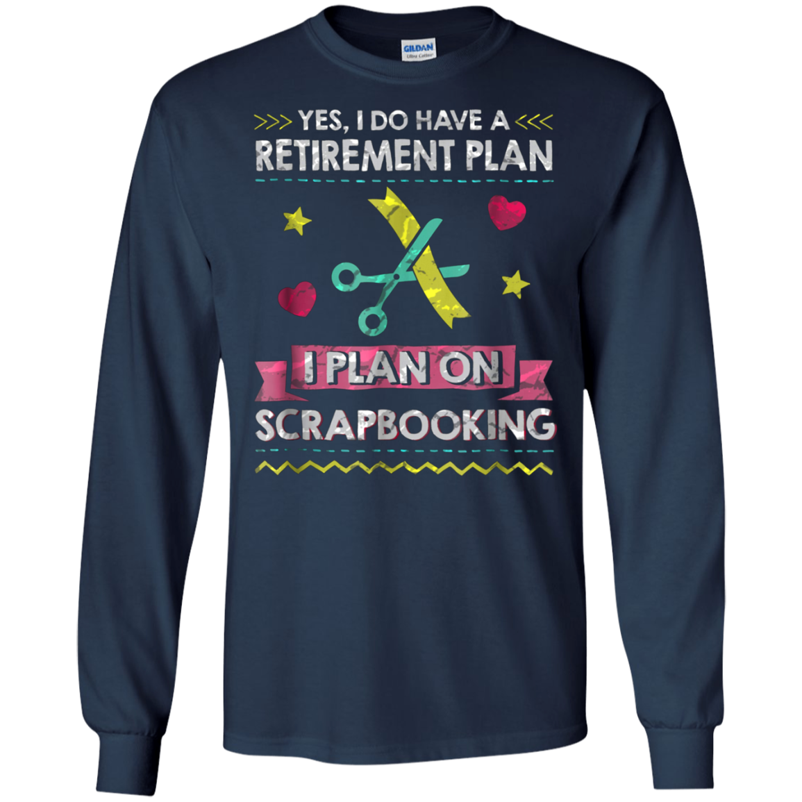 Artsy Scrap-booking Tee Perfect for Retiree
