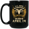 Image of All Men Are Created Equal The Best Are Born April 14th Tee
