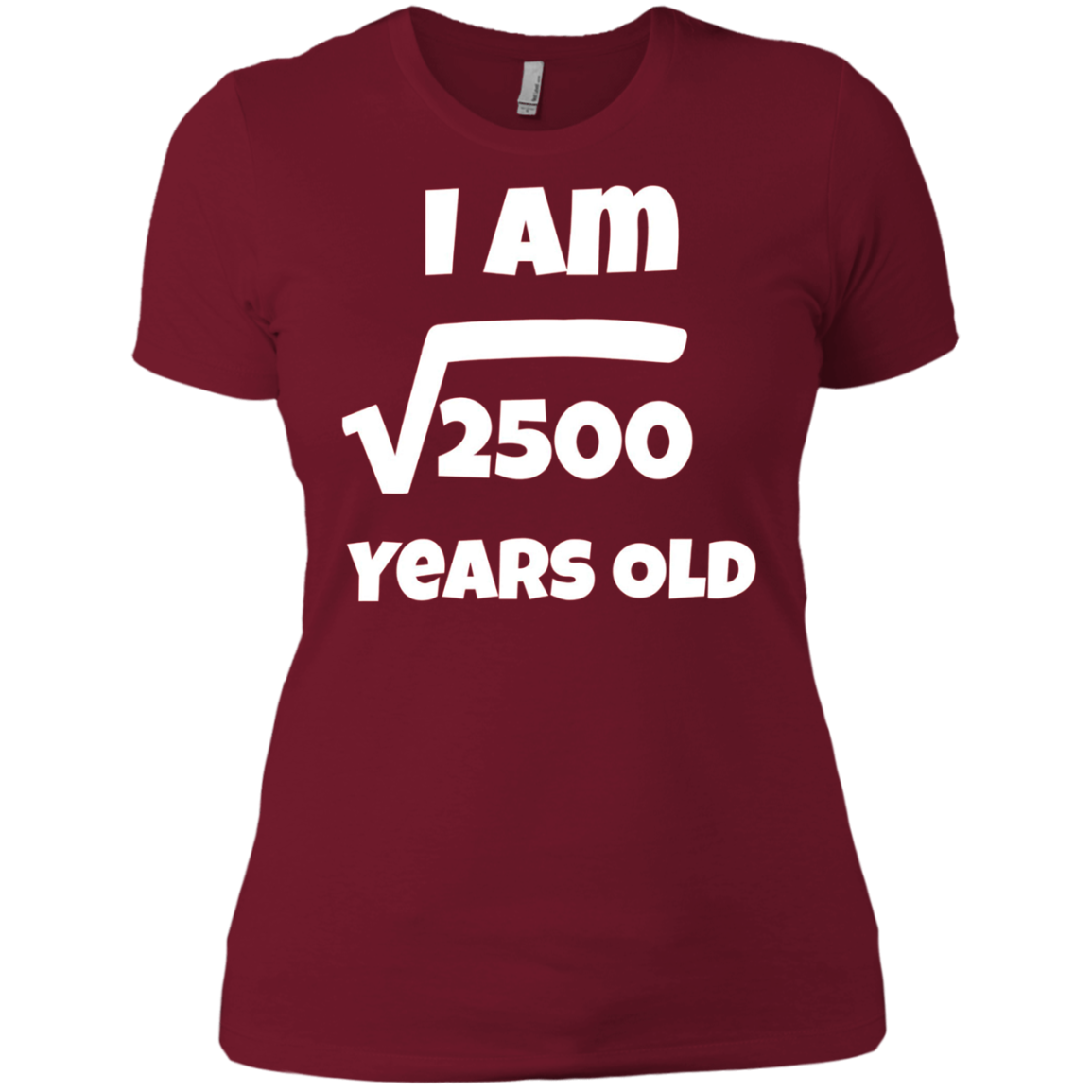 50 year old 50th Birthday Gift Idea: Square Root of 2500 Tee